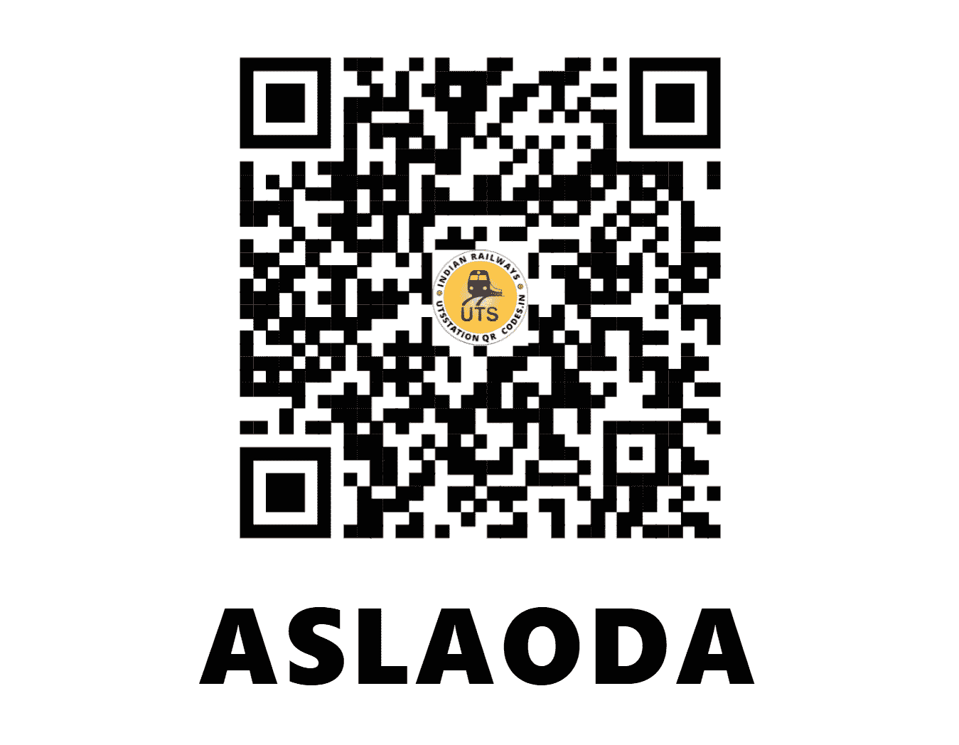 UTS QR Code for ASLAODA - ASL (WR - MADHYA PRADESH)